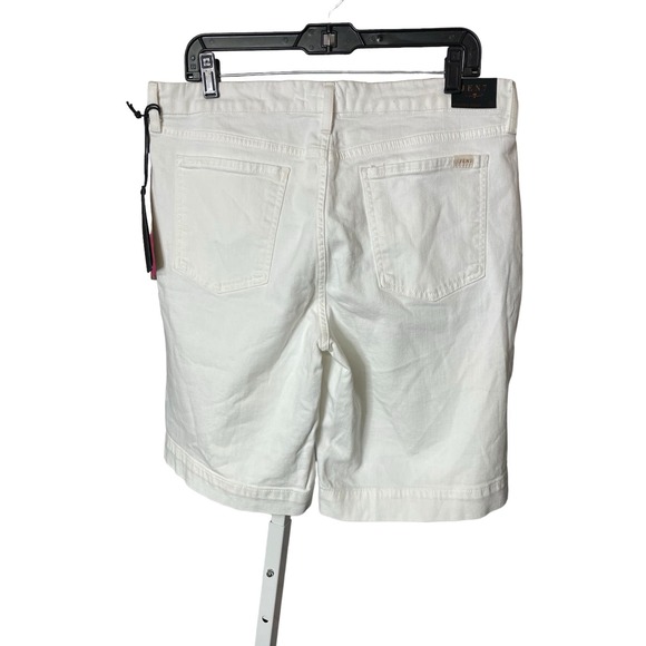 JEN7 By 7 For all Mankind Women's 14 Sculpting Enhancing Shorts White Denim NWT - Picture 3 of 8